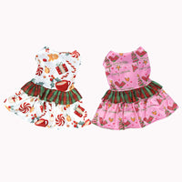 Pet Christmas Plaid Dress for Dogs