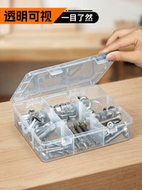 Plastic Storage Box with Adjustable Dividers for Small Parts and Components