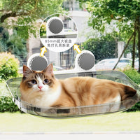 Cat Window Hammock Bed with Suction Cups for Sunbathing, All Seasons Balcony Cat Nest