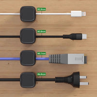 Magnetic Cable Organizer Clips for Desk and Wall Mounting