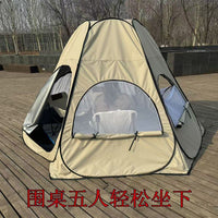 Automatic Pop-Up Hexagonal/Square Camping Tent - UV Protection, Waterproof, Insect-Proof, Portable for Outdoor Travel