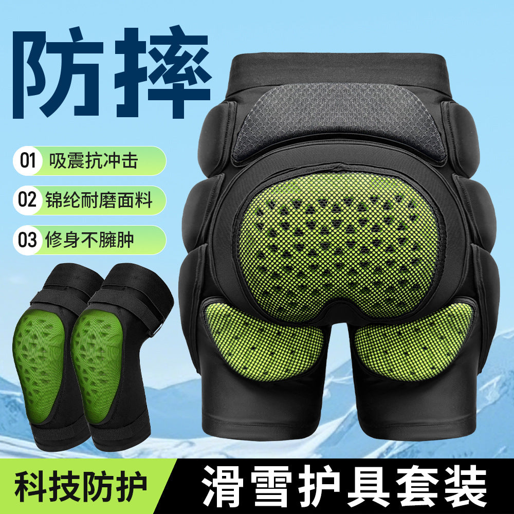 Unisex Skiing & Skating Protective Shorts and Vest with CE1 Certified Pads