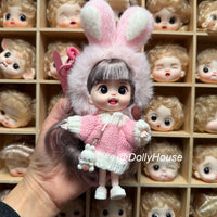14cm Posable Doll Keychain Phone Bag Charm for Girls - Cute Collectible Figure Gift