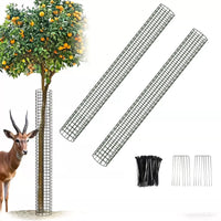 Plant Protector Mesh Metal Cage Tree Trunk Bark Guard Outdoor Rust-Proof Net Cover for Plants