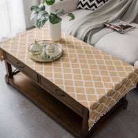 Modern INS Cotton Linen Tablecloth with Pocket Design for Coffee Table and TV Cabinet