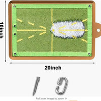 Golf Hitting Mat Swing Trajectory Practice Pad Set for Indoor Outdoor Training
