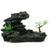 Creative Chinese Style Mountain Aquarium Ornament Resin Craft Decoration