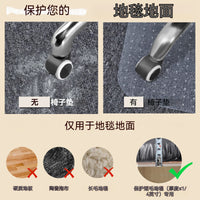 PVC Chair Mat for Carpeted Floors, Square, Waterproof, Anti-Slip Office Floor Protector with Studs