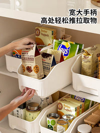 Plastic Storage Bins for Kitchen Pantry Bathroom Desk Organization