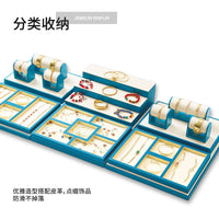Traditional Style Jewelry Display Tray with Tiered Compartments for Beads, Bracelets and Collectibles