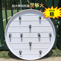 Thickened Resin Plant Pot Saucer with Universal Wheels and Water Catchment