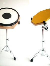 8-Inch Silent Drum Practice Pad Set with Stand for Snare Drum Training