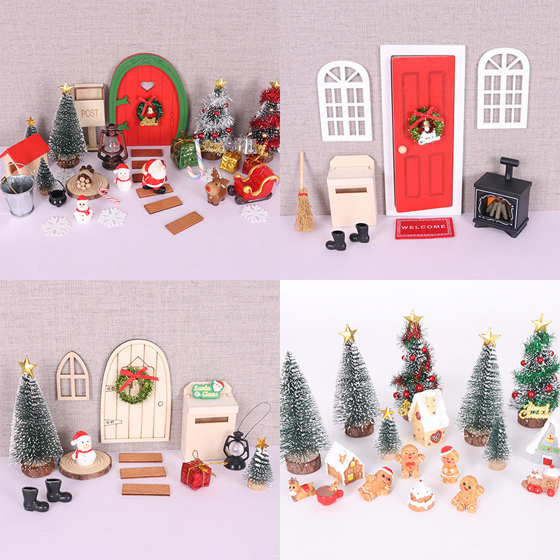 Dollhouse Christmas Decoration Miniature Accessories for DIY Scenes