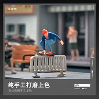 1:64 Scale Skateboarder Miniature Figures for Dioramas and Photography Props