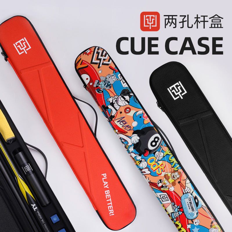 TY Taiyi Billiard Cue Case 1/2 American Pool Cue Box for Nine-Ball Cues and Accessories