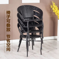 Outdoor Wicker Bistro Set with Chairs and Table for Patio Balcony Garden