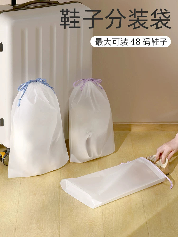Travel Shoe Bags for Storage and Organization, Dustproof and Moisture-proof Drawstring Pouches for Luggage