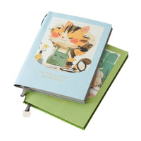 Cartoon Illustration Notebook, Thickened Lined Soft Cover Journal
