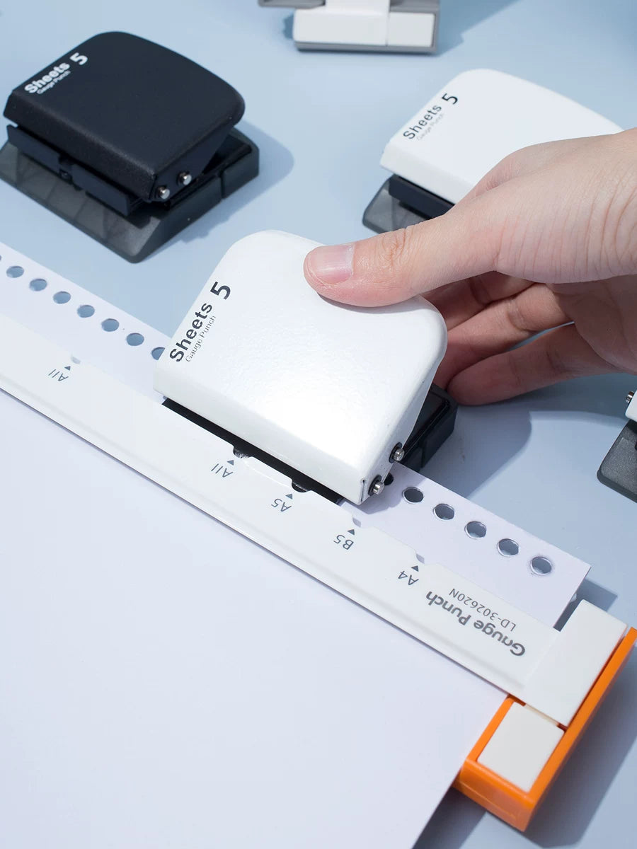 Multi-functional A4/B5/A5 20/26/30-Hole Loose-Leaf Paper Punch for Students