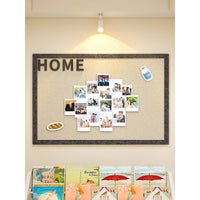 Felt Photo Wall Display Board with HOME Sticker for Wall Decor, DIY Message Board, No-Drill Installation