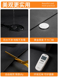 Round Leather Office Chair Mat, Waterproof Non-Slip Hardwood Floor Protector for Swivel Chairs