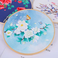 DIY Embroidery Kit for Beginners - Chinese Style Ribbon Embroidery Fan or Amulet