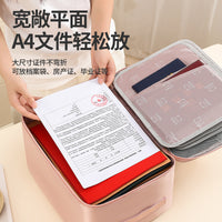 Multi-functional Polyester Document Storage Bag, Thickened Waterproof Organizer
