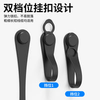 Self-Adhesive Silicone Cable Organizer Clips for Power Cords and Data Cables