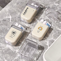 Portable Travel Wash Kit Toothbrush Toothpaste Cup Storage for Students & Kids