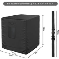 Outdoor Air Conditioner Cover for Balcony Dustproof Rainproof Square Unit