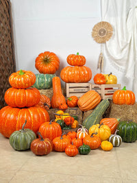 Artificial Pumpkin Model for Autumn Harvest, Halloween, and Farmhouse Decor