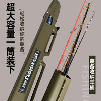 Haoyu Small Large Capacity Sea Fishing Expedition Rod Barrel with Wheels Portable Anti-Collision Telescopic Fishing Tackle Bag Waterproof Bag