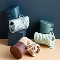 Collapsible Silicone Water Bottle for Office, Car, Outdoor Sports, Travel, and Cycling - Portable and Reusable