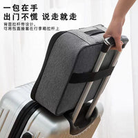 5-Layer Large Capacity Document Organizer Bag with Lock for Travel and Office