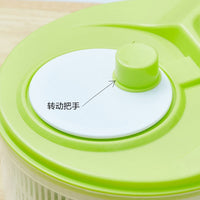 Manual Salad Spinner and Vegetable Washer with Detachable Basket