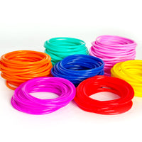 Glow-in-the-Dark Silicone Rubber Band Bracelets Hair Ties