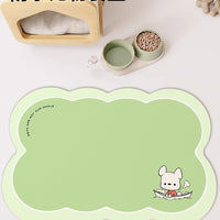Pet Feeding Mat Waterproof PVC Placemat for Cats and Dogs