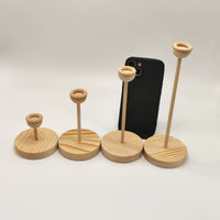 Multifunctional Wooden Display Stand for Crystal Balls, Eggs, and Baseballs