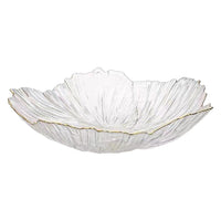 Glass Fruit Bowl Decorative Centerpiece for Living Room Coffee Table, Candy and Snack Dish