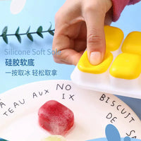 Silicone Ice Cube Tray with Lid and Storage Box, Food-Grade Quick-Freeze Ice Maker for Home Use