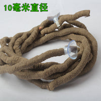Reptile Terrarium Flexible Climbing Vines with Suction Cups and Leaves for Lizards Chameleons Geckos Snakes