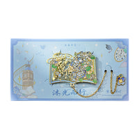Chinese Style Floral Metal Bookmark, Elegant Gift for Students and Graduates, Cultural Souvenir