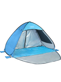 Automatic Pop-Up Beach Tent Sun Shelter with UV Protection for 3-4 People