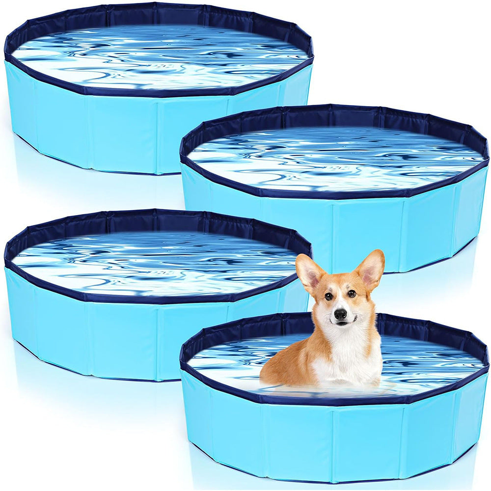 Foldable Pet Swimming Pool Portable Dog Bath Tub