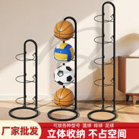 Multi-Layer Basketball Storage Rack for Sports Balls