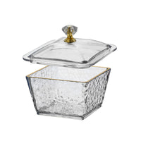 Nordic Style Acrylic Divided Serving Tray with Handle for Snacks and Appetizers