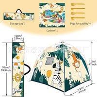 Kids' Pop-Up Play Tent for Indoor/Outdoor Use - Monkey or Astronaut Design