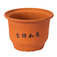 Large Ceramic Terracotta Planter Pot with Drainage and Tray for Indoor Plants