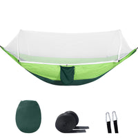 Ultralight Automatic Pop-Up Camping Hammock with Mosquito Net, Outdoor Swing Chair for Backpacking and Travel