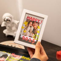 Double-Sided Glass Photo Frame 7/6 Inch Transparent DIY Painting Creative Ornament Desktop Display Gift